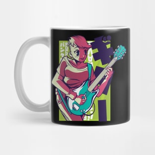 Woman Playing Guitar Mug